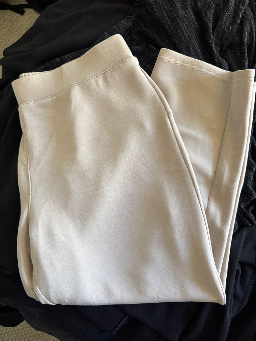 SPANX Straight Leg Pants in Light Beige
